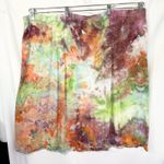 Studio 1940 Plus Size 14/16 Skirt Handmade Tie Dye Eyelet Hem Green Orange 1339 Photo 1