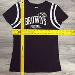 NFL Team Apparel  Brown & White Cleveland Browns Football Women's Tee Size Medium Photo 7