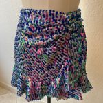 ZARA mermaid shirt sequins skirt size M ruffles and pleated details Photo 0