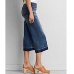 American Eagle  Outfitters Blue Festival Crop Flare Jeans Photo 1