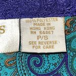 Victoria's Secret Vintage Gold Label Teal & Purple Paisley Robe Petite Small PS Photo 5