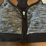NWT DSG Women's Medium Support Racerback Bra Seamless Front Zip Lrg Black Gray Size L Photo 2