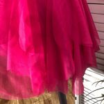 Forever 21  Lace Tulle Bustier Mini Dress Hot Pink Large Photo 8