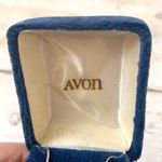 Vintage Avon Teardrop Gemstone Necklace Sterling Silver Chain Womens NEW Photo 2