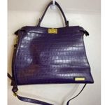 Adrienne Vittadini  crossbody w w stra purple leath Photo 1