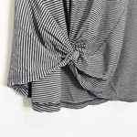 n:philanthropy V-Neck Short Sleeve Striped Knot Distressed T-Shirt Mini Dress XS Photo 4