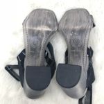 Morenatom Brazilian Leather Sandals block heel strappy Patent Shiny Black Size 9 Photo 6