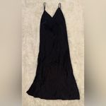 Nordstrom NWOT  Washable Silk Nightgown sz L Black Photo 6