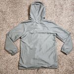 Empyre Clothing Women's Green Windbreaker Jacket Size Medium Hooded Button Down Photo 1