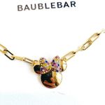 Disney X Baublebar Minnie gold necklace NEW Photo 1