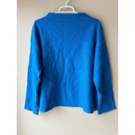 Eileen Fisher Wool Funnel Neck Box Top in Marine Women's Size Small Photo 1