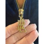 Lauren Ralph Lauren Petite Navy Blue Velour Jacket Full Zip Gold Accents P/L Size undefined Photo 2