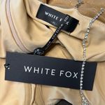 White Fox Boutique gold eyes on us sexy mini glitter dress rhinestones NWT XL Photo 5