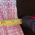 Talbots  Pink Orange White Multi-Color Tweed V Neck Fully Lined Midi Dress Sz 8 Photo 15