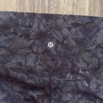 Lululemon Athletica Black and Gray Floral Leggings Photo 2