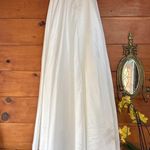 Lulus  Lifetime of Love White Satin Strapless A-Line Gown Bridal Dress Bride 8 Photo 4