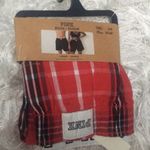 PINK - Victoria's Secret New VS Cotton Oversized Holiday Plaid Boxer Sleep Shorts with Fold Over Waistband Photo 3