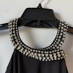 Mac Duggal  26533 High Slit Halter Gown Rhinestone Details Black 6 Photo 4