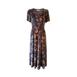 Anthropologie  Somerset Maxi Dress XXS Purple Velvet Tiered Smocked Gown Coquette Photo 4