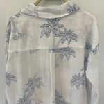 Blue Island  Tropical Print Cotton coverup Shirt sz Medium Photo 2