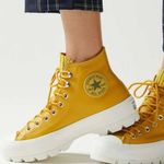 Converse Mustard Yellow Lugged Sole High Top Sneakers Photo 2