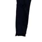 Kancan Women's JeansKC6204BK Gemma Mid Rise Distressed Fringe Hem Black Sz. 7/27 Photo 3