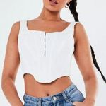 Missguided NWT  white crepe corset top us 0 uk 4 Photo 0