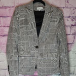 Evereve  BLACK WHITE MIXED PLAIDS PREPPY ACADEMIA CORPCORE WOMENS BLAZER SMALL Photo 0