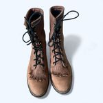 Laredo Vintage Lace Up Kiltie Roper Boots Brown USA Made Women's size 7 Western Photo 4