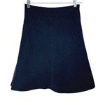 Betabrand  Work It Skort Navy Blue Pinstripe A-Line Skirt Sz Small Casual Career Photo 3