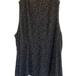 Torrid  Black White Polka Dot Blouse Tank Top Front-tie Summer Blouse 5X Photo 7