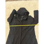 Liverpool Jeans Company Womens Black Quilted Hooded Long Trench Coat Jacket Size 1X Photo 8