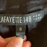 Lafayette 148  Wrap Belted Cap Sleeve Black Dress Size 8‎ Photo 4