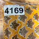 Boho Tiered Midi Skirt L Yellow Patchwork Cottagecore Prairie Hippie Festival Size L Photo 4