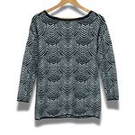 BCBGeneration  Scalloped Pattern Boatneck Sweater XS Photo 3
