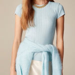 J.Crew  Pointelle short-sleeve T-shirt Photo 0