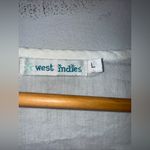 West Indies White Tunic Cotton Swim Cover Embroidery Detail Large Photo 4