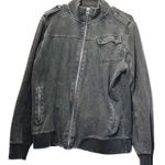 Standard cloth, adult size, medium, full, zip, jacket with zip pockets Gray Photo 0