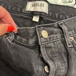 AGOLDE  Parker Black Distressed Vintage Cutoff Denim Shorts Photo 5