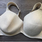 secret treasures Secret Treasures Bra 46DD Beige Floral Full Coverage Underwire Comfort Photo 0