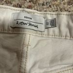 & Other Stories & Other Stories White Denim Button Fly Shorts- Size 8 Photo 4
