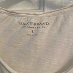 Lucky Brand  Embroidered White Cotton Tank Top L Photo 8