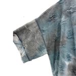 easel  S blue gray tie dyed short sleeve sweatshirt distressed oversized casual Photo 2