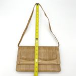 Vintage Eel Skin Womens Shoulder Bag Tan Purse Leather‎ 80s Old Money Elegance Photo 9