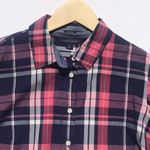 Tommy Hilfiger  | Navy Plaid Classic Fit Shirt Photo 6