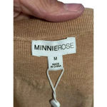 Minnie Rose NWT  Tan Elastic Waist Pull On Mid Length Skirt Size Medium Photo 2