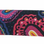 Vera Bradley Clam Shell Eyeglass Case Twilight Paisley Black Pink Photo 1