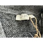 RD Style  Conscious Women's 1/4 Zip Gray Black Animal Print Wool Blend Sweater M Photo 2