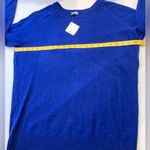 Halogen  NWT Size 1X Cashmere Crewneck Sweater in Royal Blue Photo 4