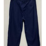 Eileen Fisher  Organic Cotton Capri Pants Medium Navy Pull On Wide Leg Casual Photo 0